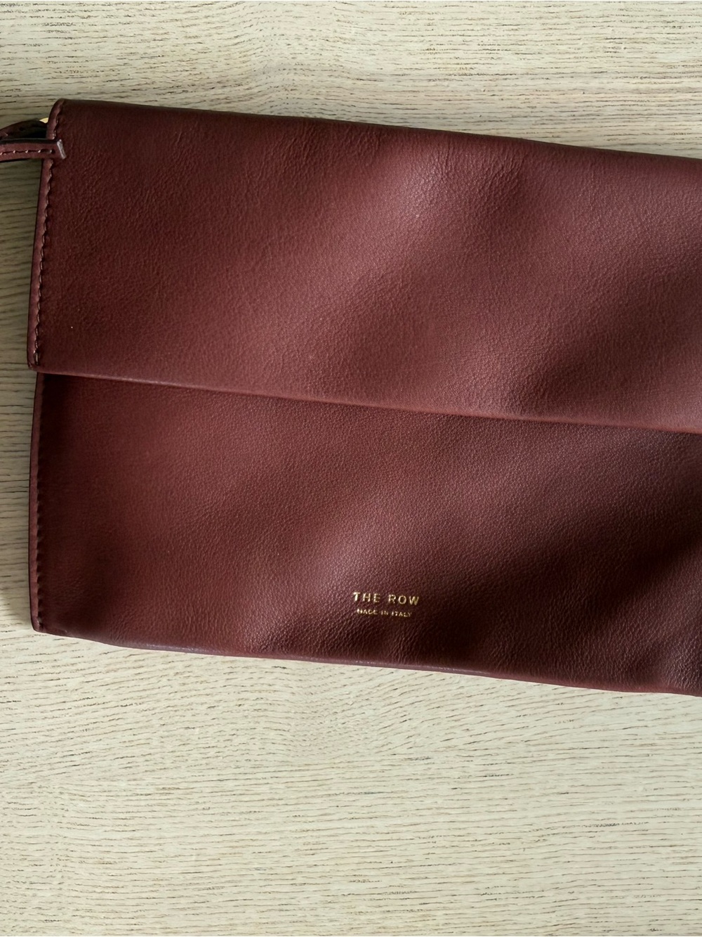 The Row Park Three Leather Tote in Cognac - Picture 6 of 8